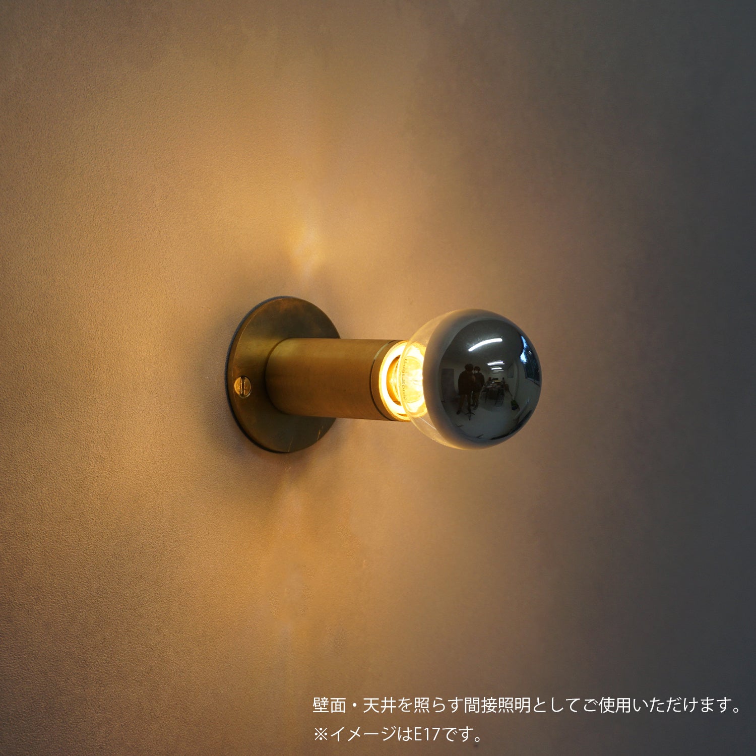 BALL50:E17 ミラーシルバー LED電球