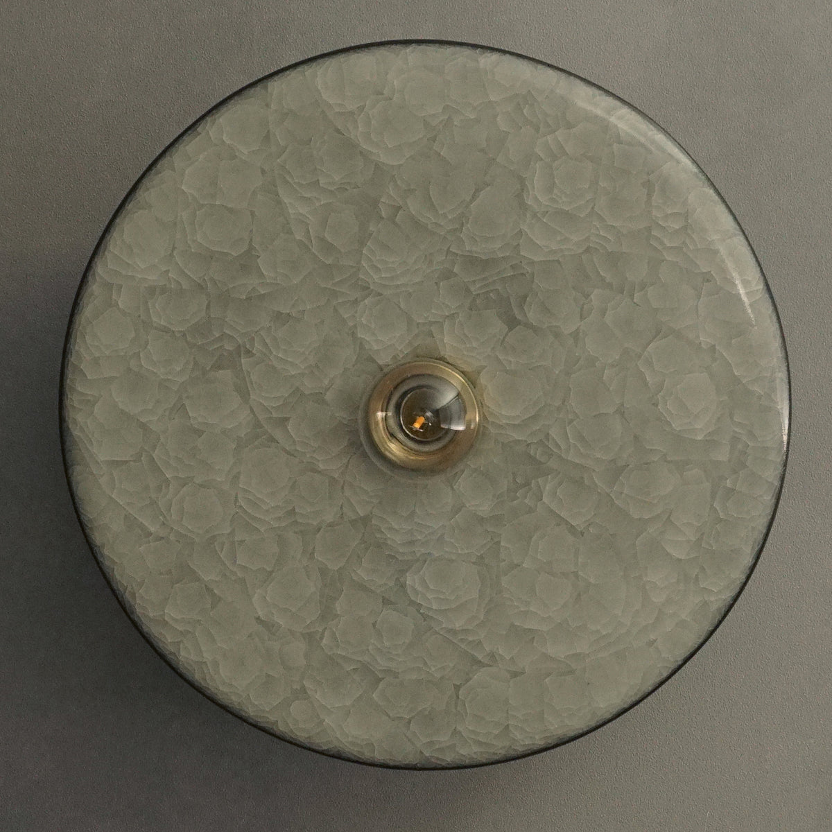 【予約販売】壁付けブラケット LUNE 氷裂貫入 XXL(24cm):柳本美帆