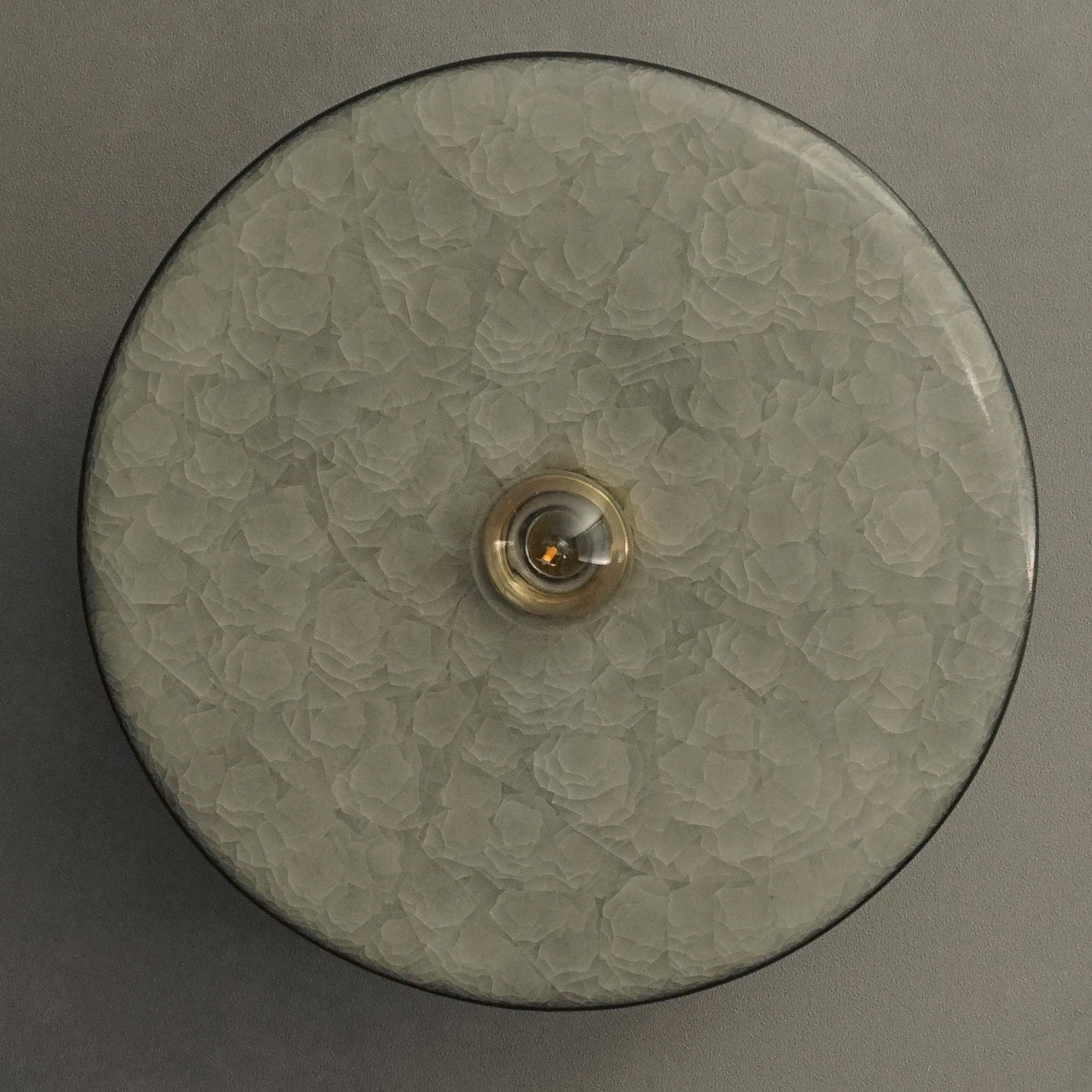 【予約販売】壁付けブラケット LUNE 氷裂貫入 XXL(24cm)：柳本美帆